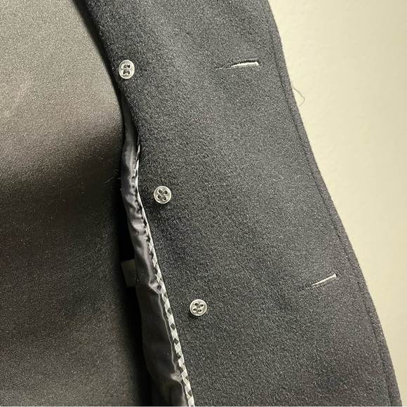 St.John’s Bay Women’s Black Wool Blend Peacoat MEDIUM - Picture 7 of 9